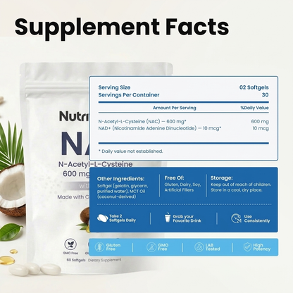 NutriviaPro Body - NAC600 & NAD Daily Complex™